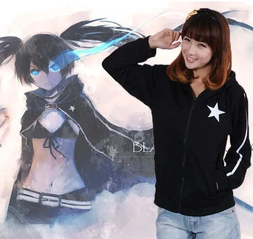 Костюм для косплея аниме Fantasia Infantil Black Rock Shooter черная толстовка с капюшоном куртка