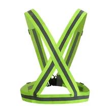 Safety Clothing Chaleco Reflectante 360 Degrees High Visibility Neon Belt Running Cycling Sports Outdoor Clothes Reflective Vest
