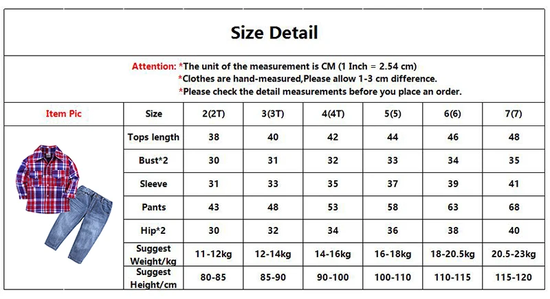 Новая осенняя одежда для маленьких мальчиков и девочек, футболка+ джинсы, комплект одежды, повседневная клетчатая блузка, спортивный костюм, Crianca Roupas