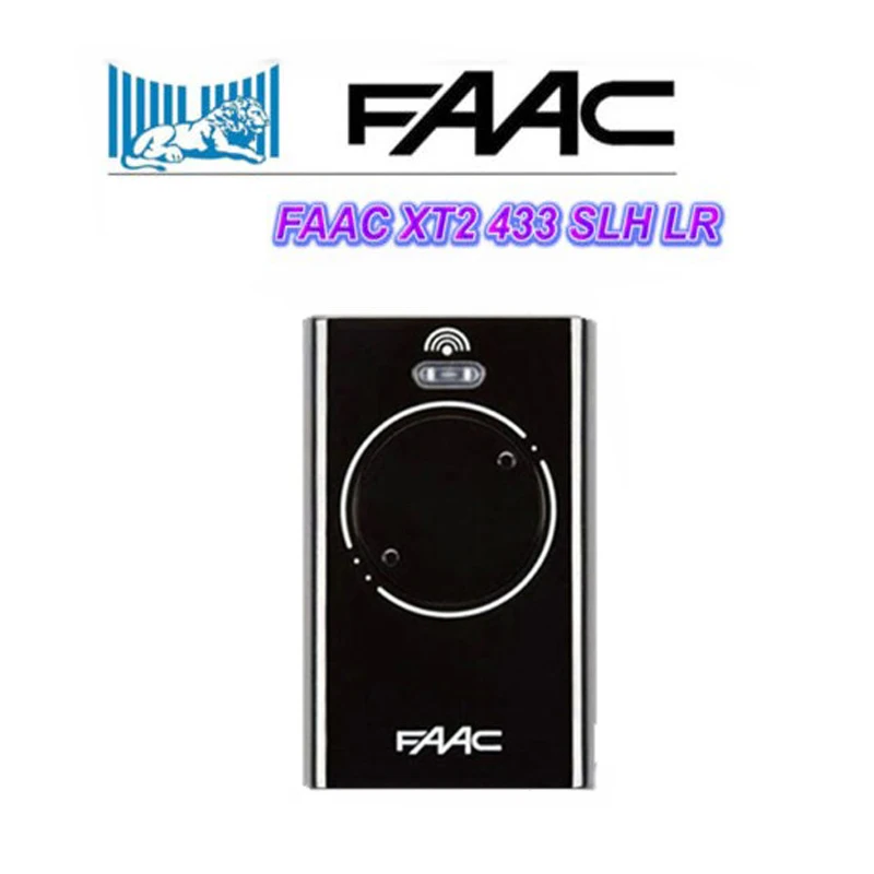 

Top FOR Gate Garage Door Hand Remote Control for XT2 868 SLH FAAC 868.35MHz BLACK