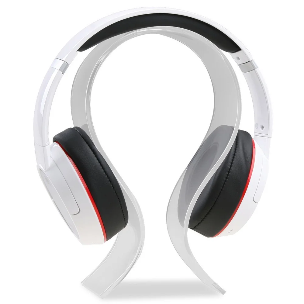 Wooden Acrylic Headphones Stand Headset Holder Ps4 Gaming Headset Desk Display Stand For Headphones Earphones Accessories