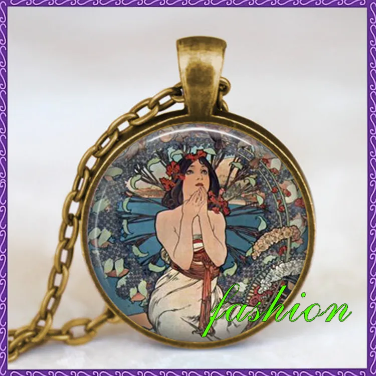 Ожерелье Alphonse mucha zodiac подвеска зодиака ювелирное изделие alphonse art подарок другу