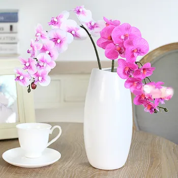 

2pcs/lot Denisfen Artificial Flowers Butterfly Orchid High Quality Simulation Real Touch Flower for Decoration 79 cm DAFO2226