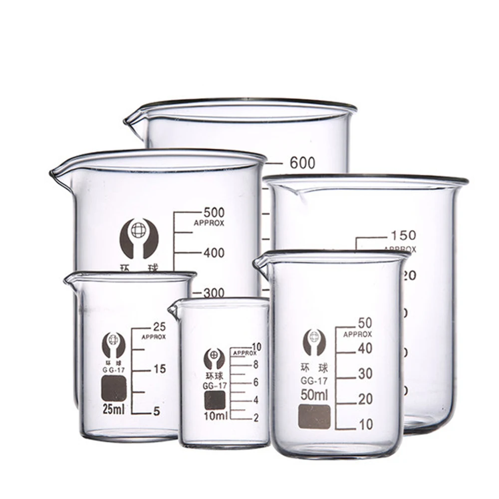 

YUEWO Beaker Glass Beaker 100ml Glass 50ml250ml500ml Glass Measuring Cup 50ml Large Amount of Best