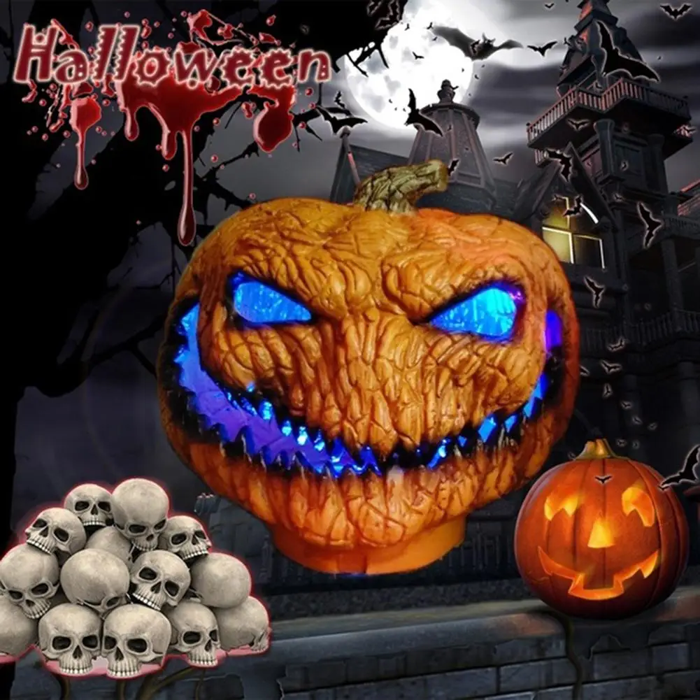 

Horrible Evil pumpkin Light Battery Powered Lamp Christmas New Year April Fools Decor light creative pumpkin holiday lighting x