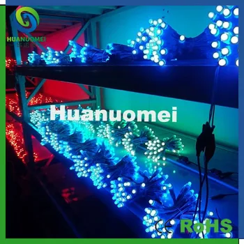 

wholesale 1000pcs ! 50pcs/string 12mm full color led pixel string led node module pixel light addressable,waterproof IP68,DC12V