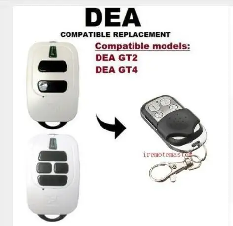 

DEA MIO GT2, GT4 Rolling Code Compatible Remote Control 433.92MHz fine