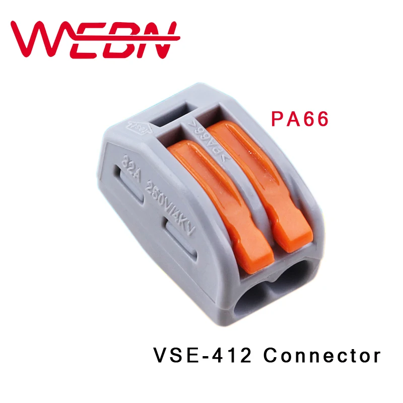VSE 412 PA66 32A бытовой разъемы Пособия по немецкому языку Тип 20 шт./кор. Push в Терминал 2