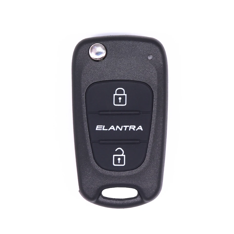 

3 Buttons Remote Flip Key Shell Case Fob For Hyundai ELANTRA Keyless Entry Fob Cover Car Alarm Housing