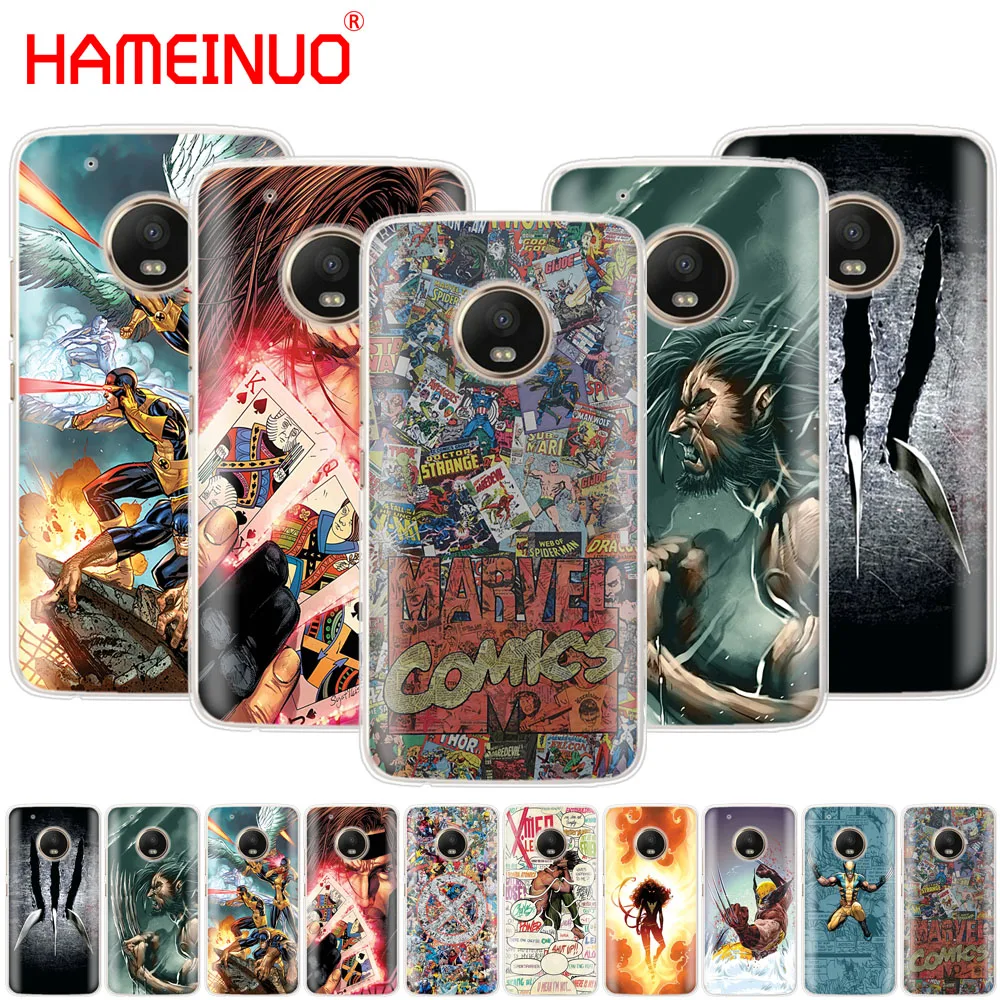 

HAMEINUO marvel x men Logan wolverine case phone cover For Motorola Moto X4 C G6 G5 G5S G4 Z2 Z3 PLAY PLUS