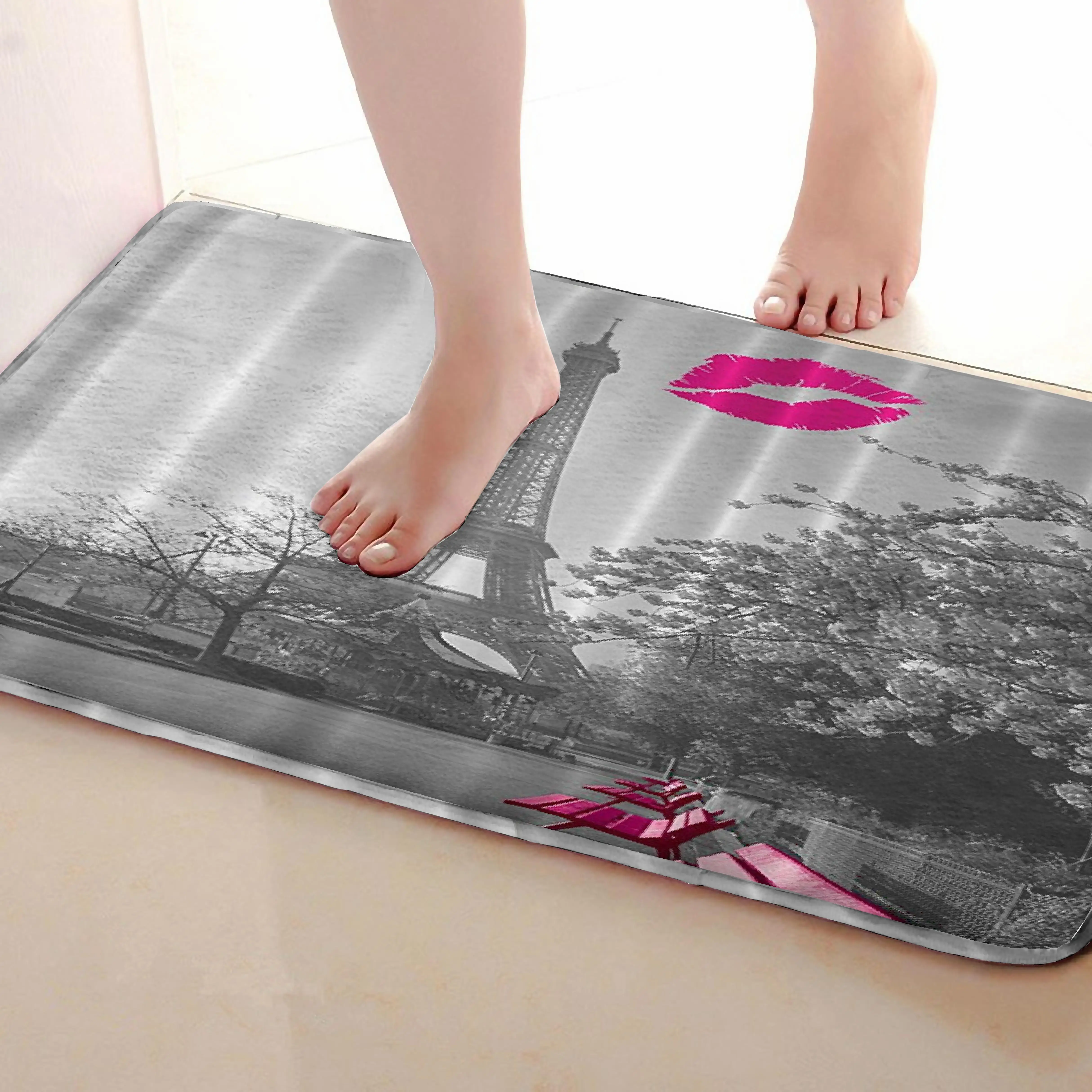 Эйфелева башня Стиль открытый Коврики S, забавные Нескользящие Для ванной Коврики, двери Коврики S, входная дверь Коврики s