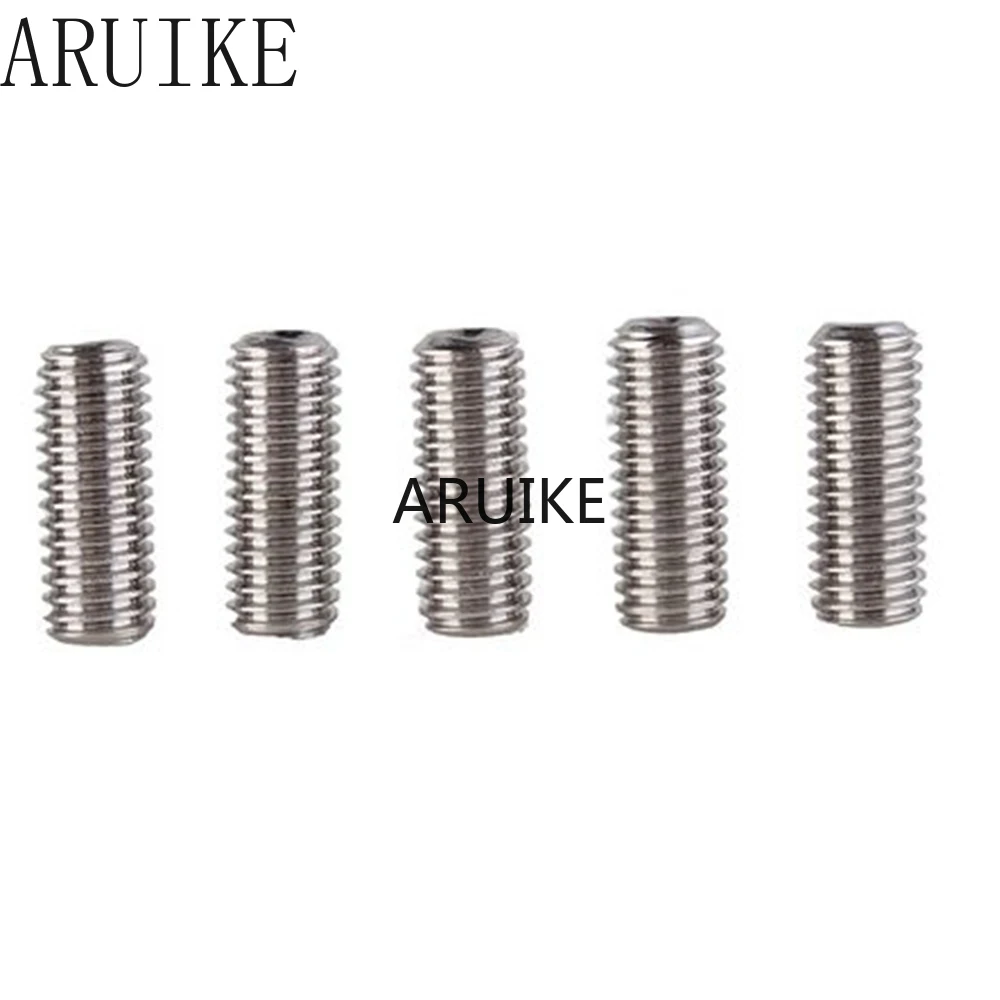 50pcs/Lot M3x6 mm M3*6 304 Stainless Steel Hex Socket Head Cap Screw Bolts set screws with cup point