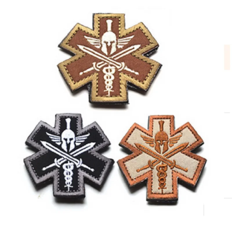 Field Medic patches 3D Spartan Medic patch Tactical Embroidered armband