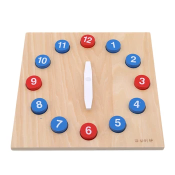 

Daily Life Wooden Building Block Toy Education Activity Clock Child Early Education Kindergarten Kids Intelligence Toys