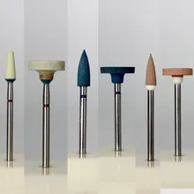 6 pieces Dental Silicone denture Polisher Dental Polishing burs for dental dental lab equiments dental hydraulic press for dental restoration denture molding press unit with pressor