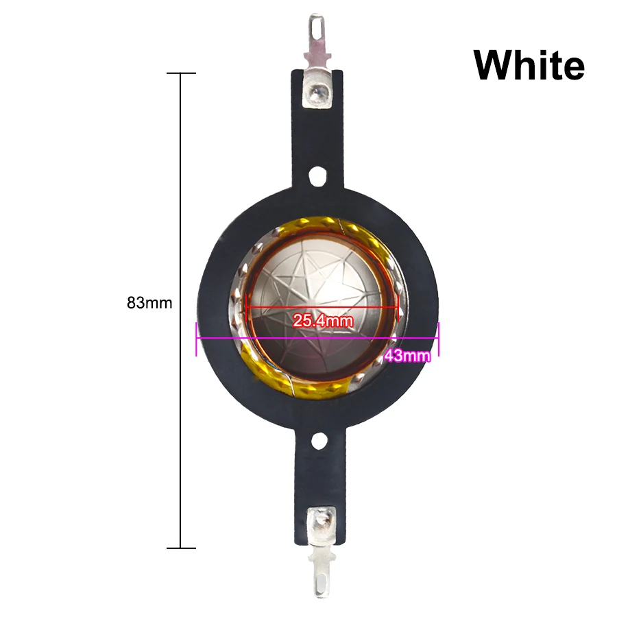 2 шт 25,4 мм титановое кольцо регулятора тембра высоких частот звуковая катушка 25,5 ядро твитер диафрагма пленка динамик аксессуары DIY