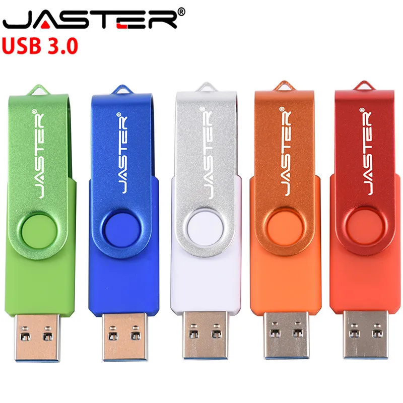 JASTER USB 3,0 пластик 11 цветов вращающийся usb флеш-накопитель pengdrive 4 ГБ 8 ГБ 16 ГБ 32 ГБ 64 ГБ 128 ГБ U диск флешка в подарок