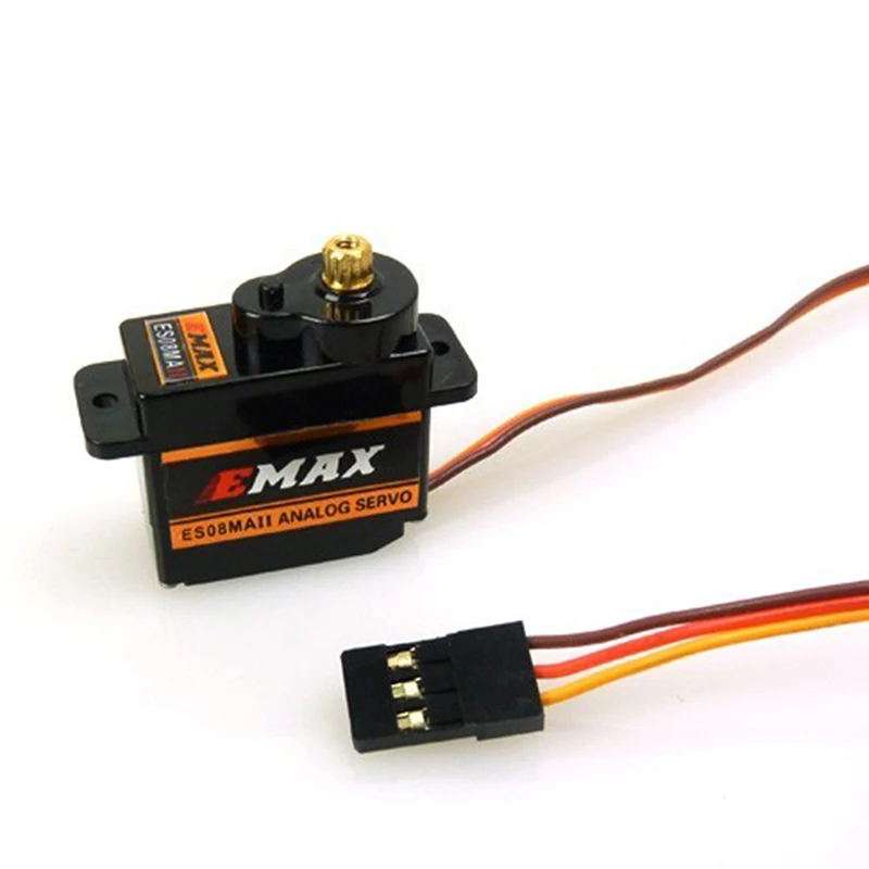 4 шт./лот 100% оригинал Emax ES08MA II Мини из металла Шестерни Аналоговый сервопривод 12
