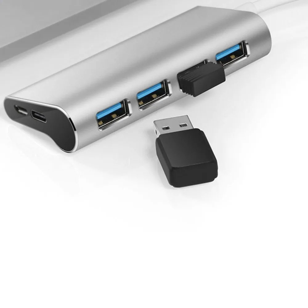 CZH-T294 4 в 1 USB 3,0 делитель док-станция 4 порта 3,0 концентратор адаптер док-станция высокой четкости концентратор