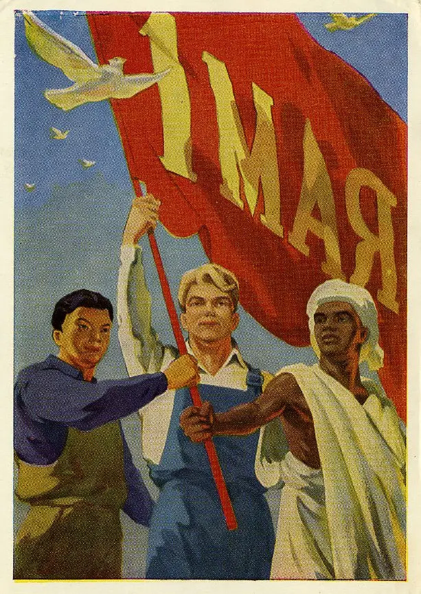 

Peoples of Africa Asia Latin America Soviet USSR CCCP Art Decorative Kraft Poster Canvas Painting Wall Sticker Home Decor Gift
