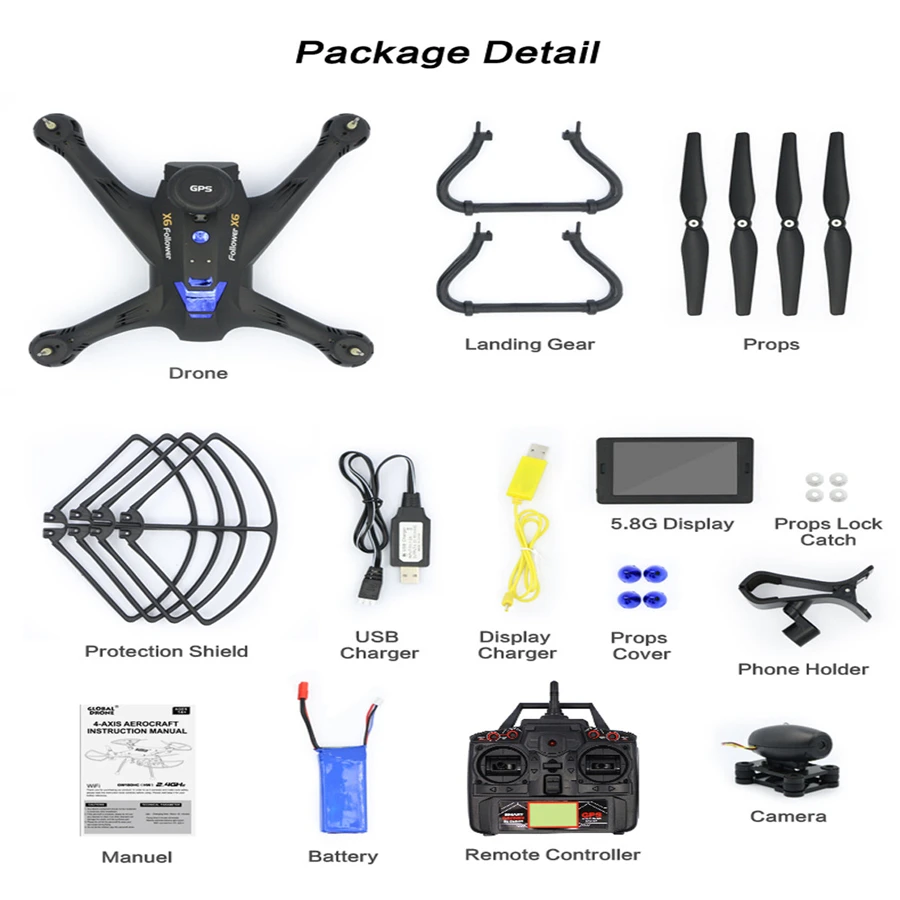 Global Drone X183 с 5 ГГц WiFi FPV 1080 P изображение gps бесщеточный Квадрокоптер двойной Фолл me