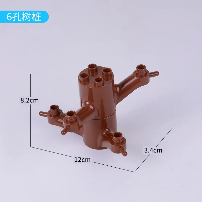 

Legoing Duplo DIY Accessories 2Pcs/set Big Size Tree Stump Single Sale Building Blocks Toys for Children Compatible Duplo Parts