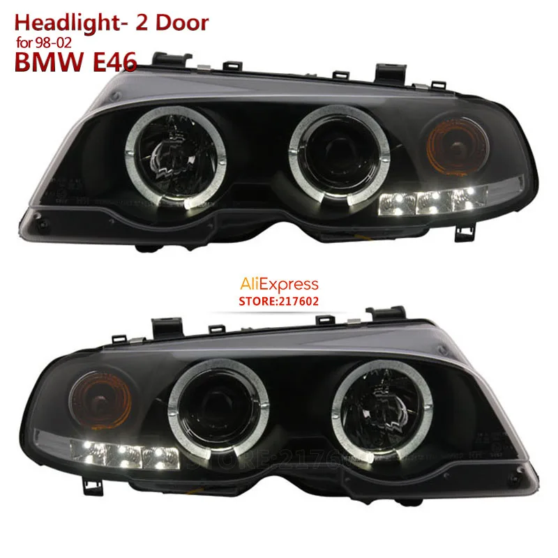 

for BMW 3-Series 2 Door E46 1998-2002 year Car lights Headlights Assembly with bright angel eye SONAR brand Top Quality
