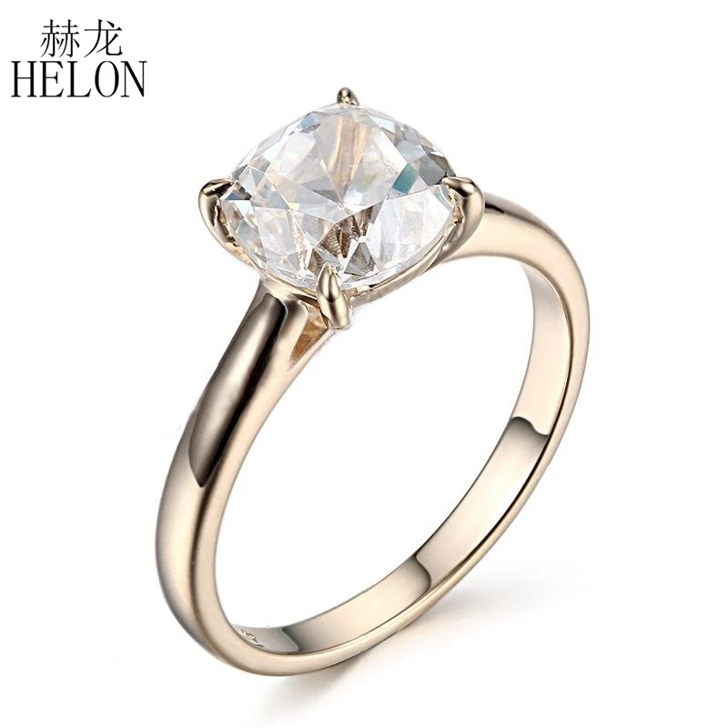 Женское Обручальное кольцо с натуральным белым топазом HELON Настоящее серебро 925