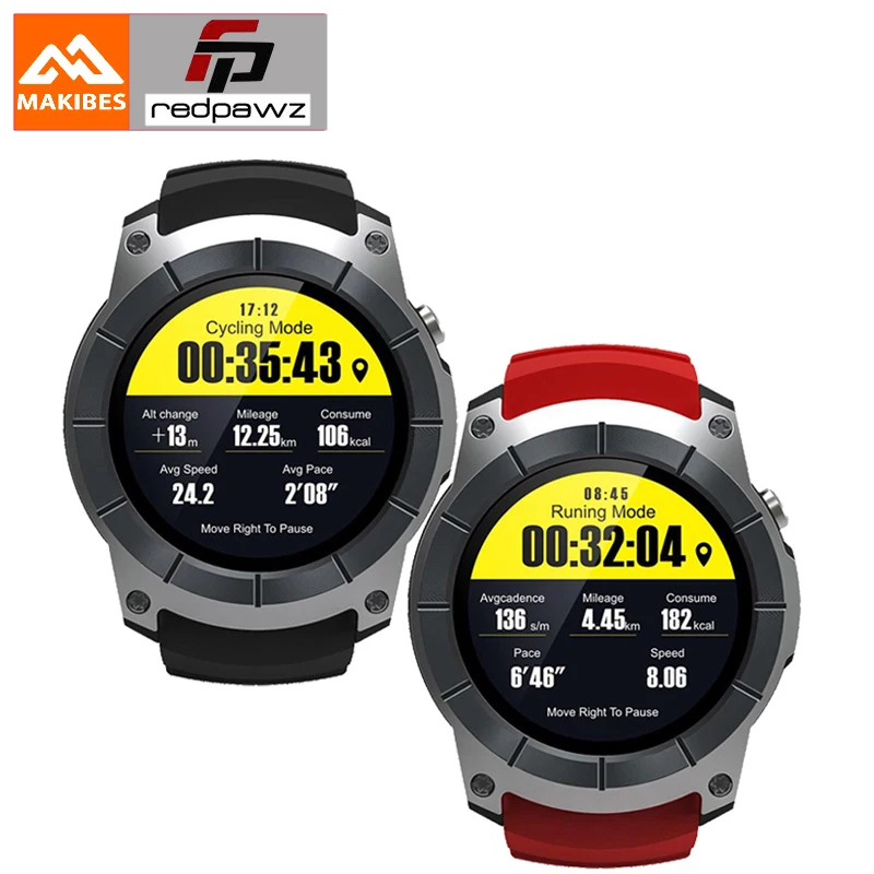 Bluetooth 4.0 Makibes G05 GPS Sports Watch 1.3 Color Screen Smart Watch multi-sport Smartwatch built-in GPS MTK2503