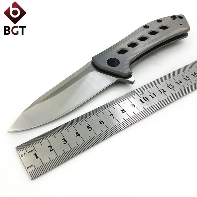 0801 M390/D2 складной нож титановая/стальная ручка тактические охотничьи боевые EDC