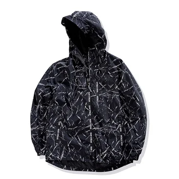 

Autumn printing plus size of men with a jacket jacket large size loose jacket hat coat coat men thin 7XL 6XL 5XL 4XL 3XL