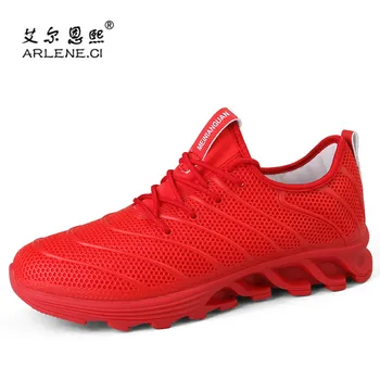 

2018 Summer Newest Sneakers For Men Breathable Running Shoes Air Mesh Lace Up Sports Shoes Male Outdoor Jogging Walking Footwear