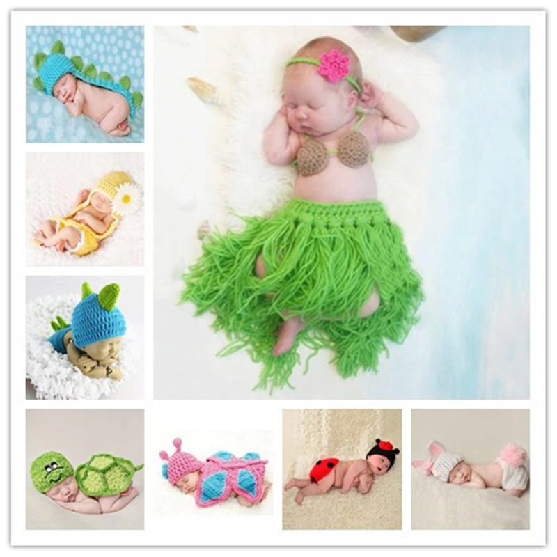 

Newborn Baby Crochet Knit Costume Photo Photography Prop Girls Boys Outfits Fotografia Clothes and Accessories Infant Photo Prop