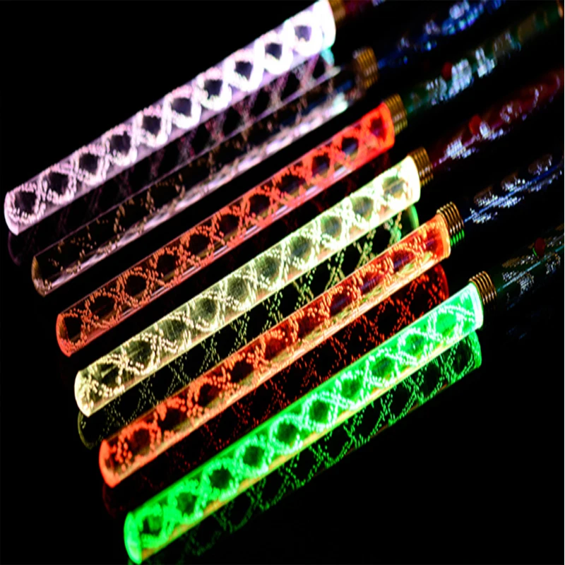 26cm Crystal Light Stick Led Neon Party Glow Stick Colorful Plastic Flash Light Cheer Electronic Magic Wand Christmas Toys 12pcs3