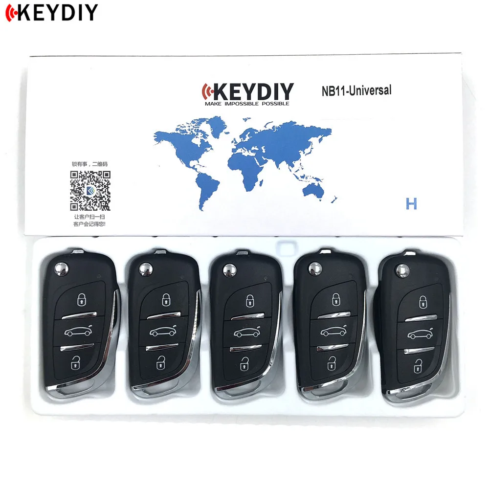 

KEYDIY 5pcs/lot KD900 Key Programmer NB11 Universal Multi-functional DS Style Remote Suitable For All B And NB Series
