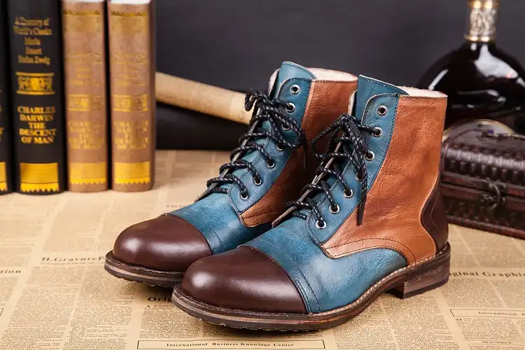 Autumn winter european style cowboy boots mens lace up Autumn winter european style cowboy boots mens lace up