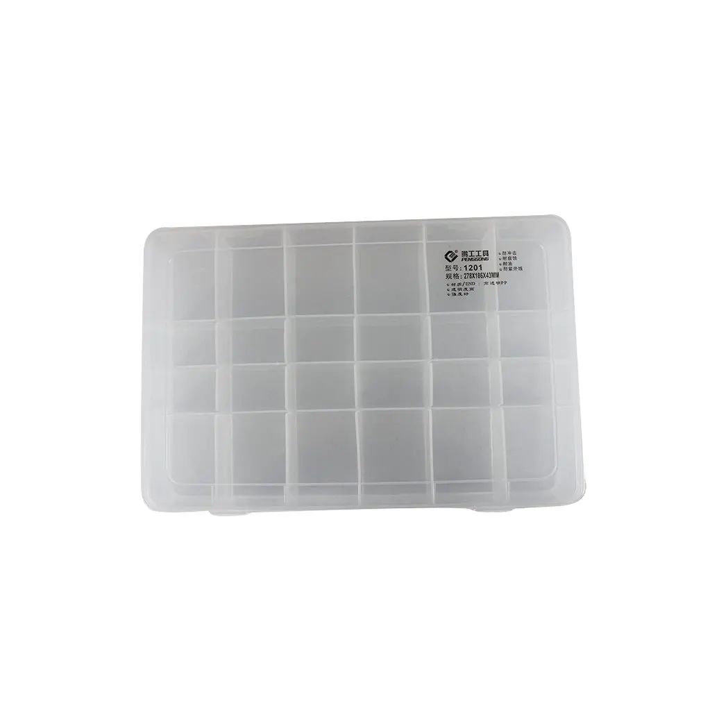 1201 Plastic Tool Box Transparent Toolbox Electronic Components Screw Storage Parts Boxes Wholesale | Инструменты