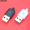 Cltgxdd-1 Uds. De conector USB 2,0, enchufe tipo A macho de 4 pines, adaptador de montaje, carcasa de plástico blanco y negro para conexión de datos ► Foto 1/6
