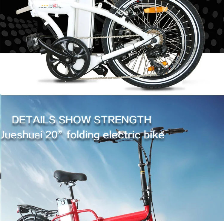 Cheap JS New Electric Bike 20" 36V10AH Lithium battery E bike 36V250W Rear Hub Motor Folding Electric bicycle 6 Speed velo electrique 4 Cheap JS New Electric Bike 20" 36V10AH Lithium battery E bike 36V250W Rear Hub Motor Folding Electric bicycle 6 Speed velo electrique 4