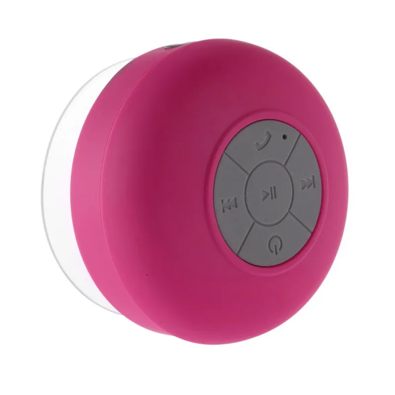 Портативный динамик для душевой Водонепроницаемый мини беспроводной Bluetooth динамик для телефона MP3 Bluetooth приемник для гарнитуры вызова автомобиля динамик s - Цвет: Pink