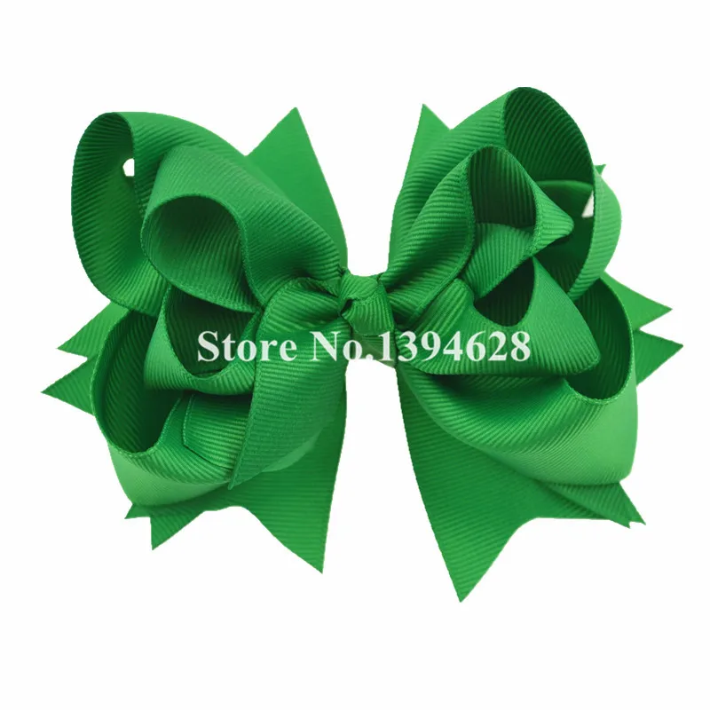 Банты для волос однотонные зеленые 5 дюймов 1/1 шт. 6 см|bow steel|bow ringbow tie for dogs |
