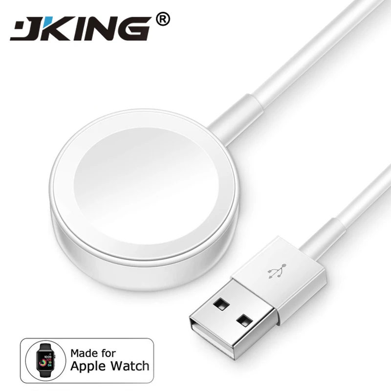 

JKING Original 1M Fast Wireless Magnetic Charging Cable for Apple Watch Charger Adapter for i-Watch Series 1 2 3 4 38/42mm