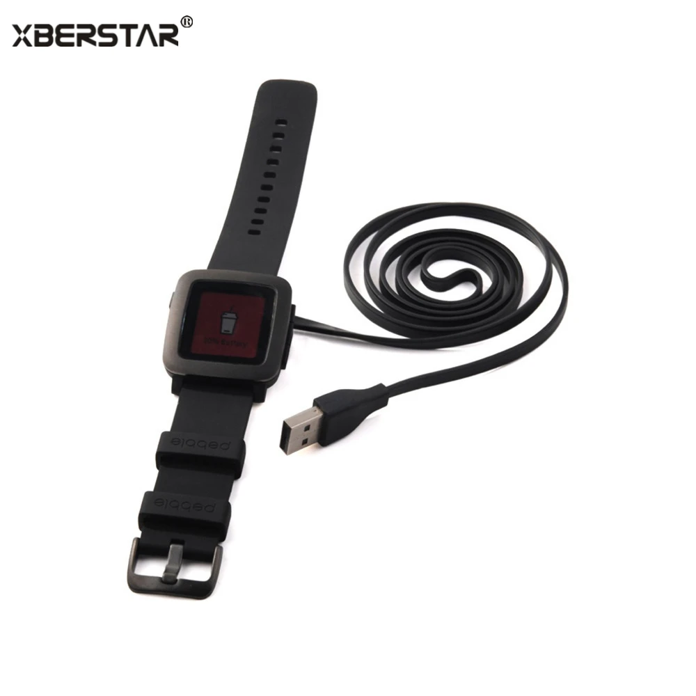 Сменный usb кабель для зарядки 100 см зарядное устройство Pebble 2/время круглые Смарт