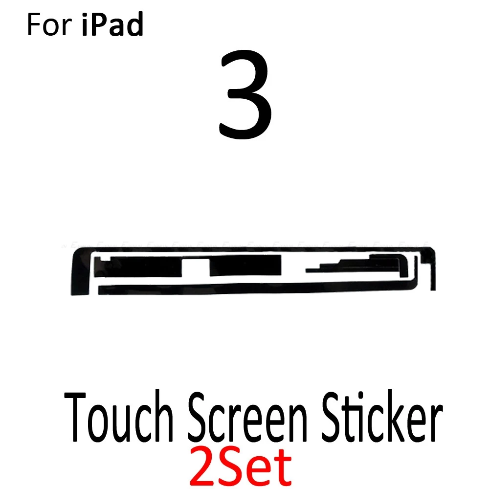 2 компл./лот Сенсорный экран планшета рамная лента клейкая лента клея Стикеры для iPad Air 2 Mini 1, 2, 3, 4 года
