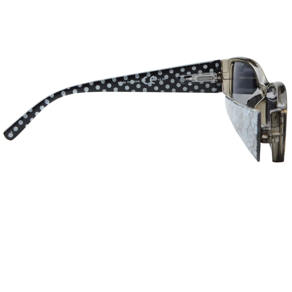 R040P серые линзы в горошек узорчатые дужки очки для чтения солнцезащитные очки+ 0,50-+ 4,00