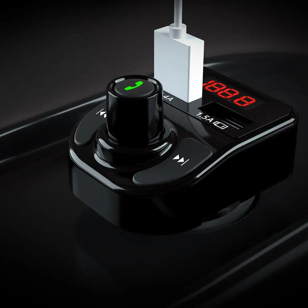 Автомобильный прикуриватель Bluetooth громкая связь FM передатчик mp3 плеер Радио