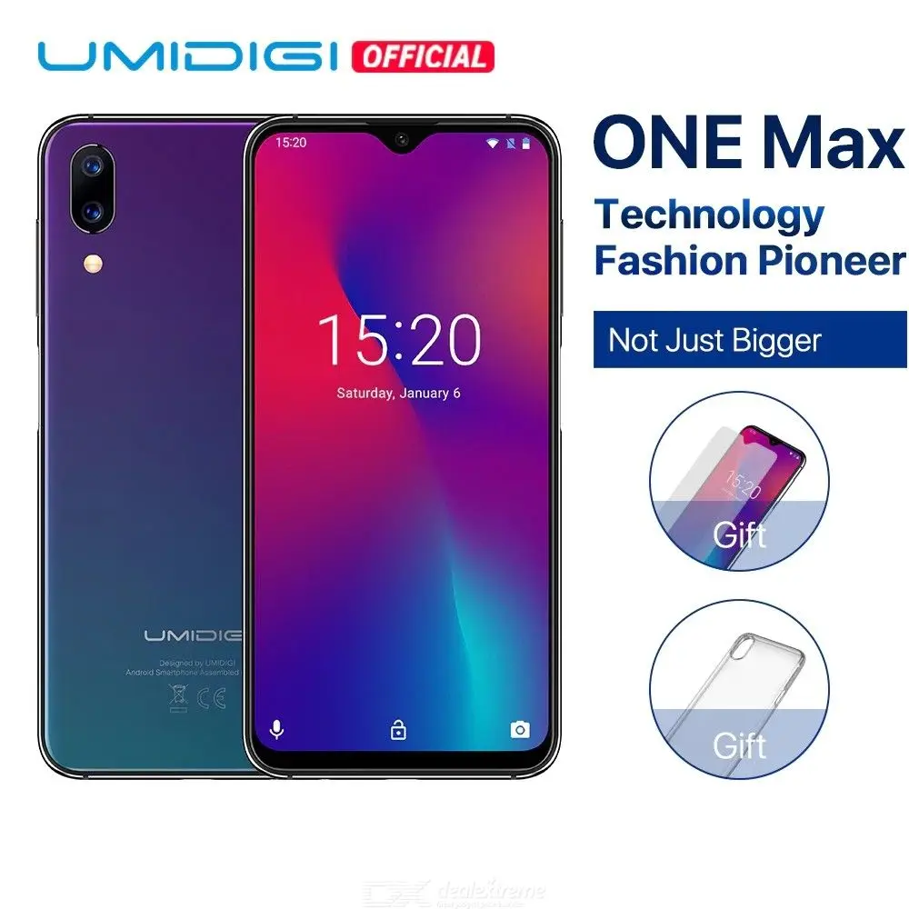 

UMIDIGI One Max Global Edition 4GB 128GB 6.3" Waterdrop Full Screen 4150mAh Android 8.1 Dual Card Smartphone Wireless Charging