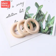 Mamihome 10/5/3pc bordo anel de madeira dentição crianças bens diy para enfermagem colar chocalhos roedor em branco de madeira bpa livre