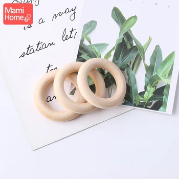 

Mamihome 10/5/3pc Maple Wooden Ring Wood Teething Children Goods DIY For Nursing Necklace Rattles Wooden Blank Rodent Bpa Free