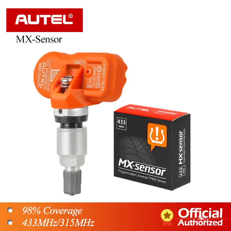 

AUTEL Sensor MX-Sensor TPMS 433MHz 315MHz Sensor Tire Pressure Universal Programmer for AUTEL Maxitpms TS601 TS401 TPMSPAD TS501